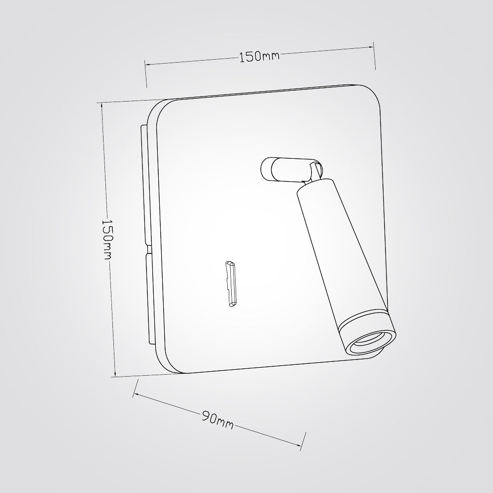 מנורת קיר קריאה קיסר זרוע דגם| A
