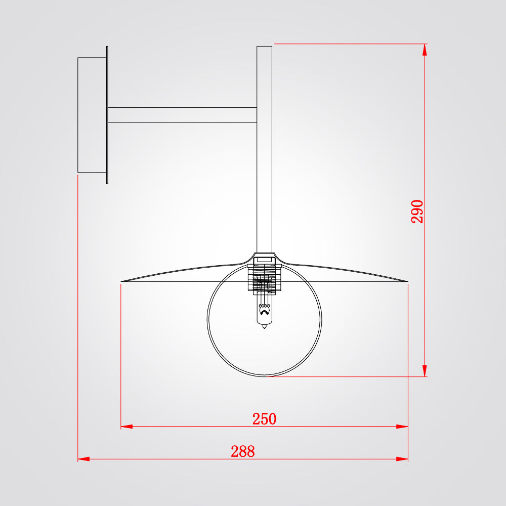 מנורת קיר ברי | G9