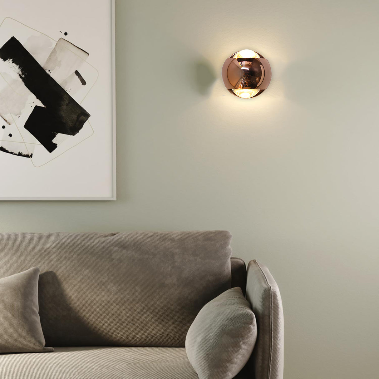 מנורת קיר ולנסיה רוז גולד דגם| C