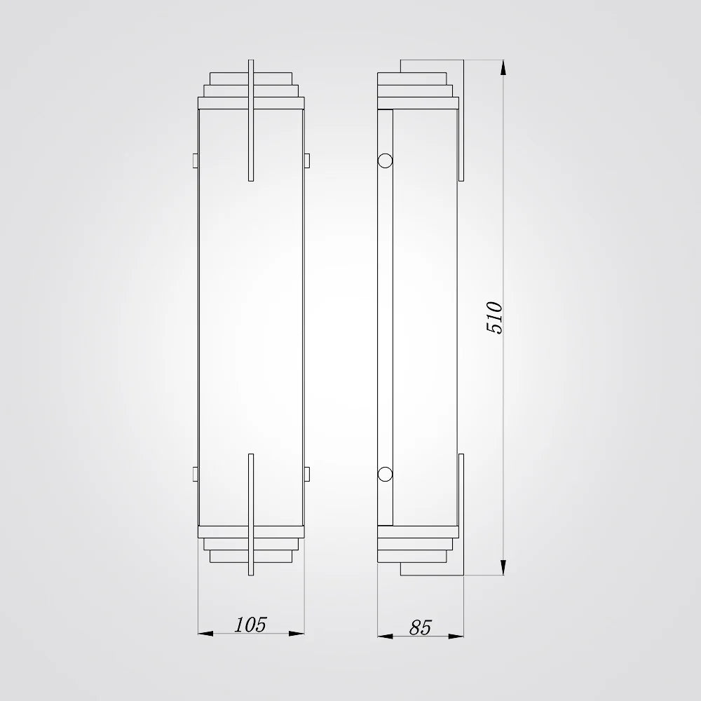 מנורת קיר שיש ספרדי שחור