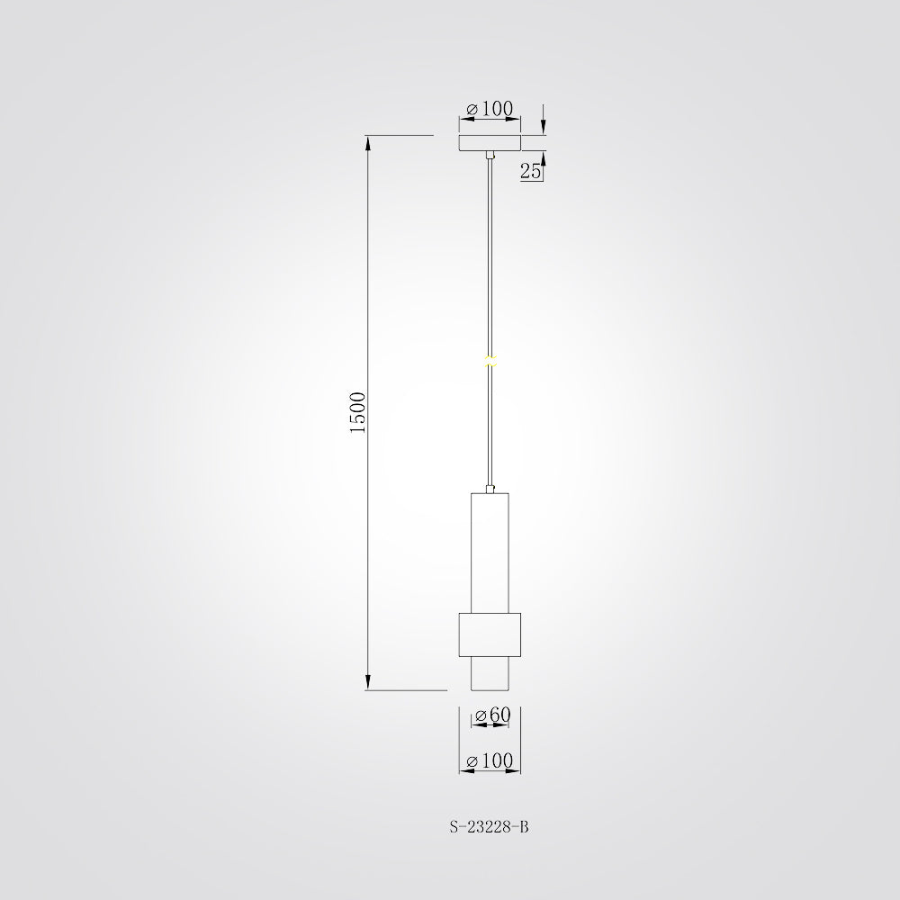 מנורת צילינדר צמוד תקרה מרקס דגם| B