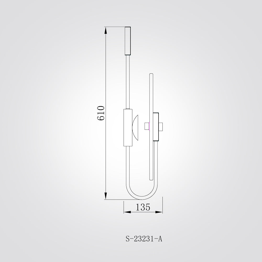 מנורת קיר שיש מוריס דגם | A