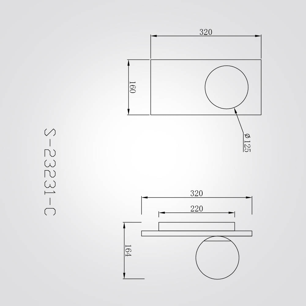 מנורת קיר שיש מוריס דגם | C