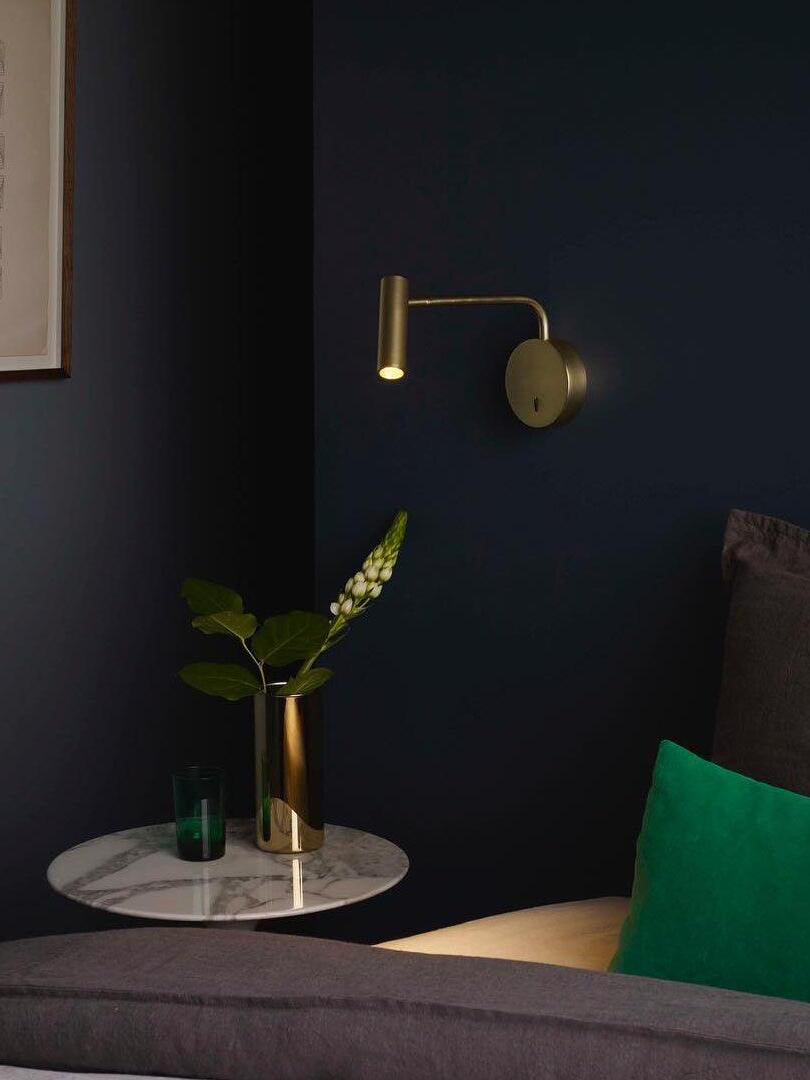 מנורת קיר קריאה וויליאמס שחור| זהב