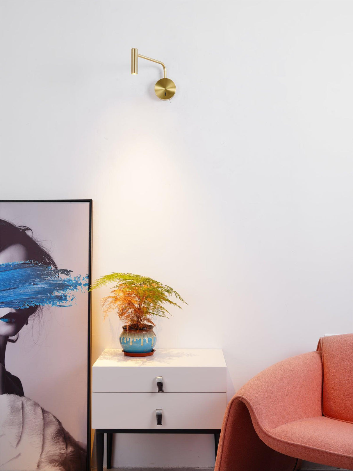 מנורת קיר קריאה וויליאמס שחור| זהב