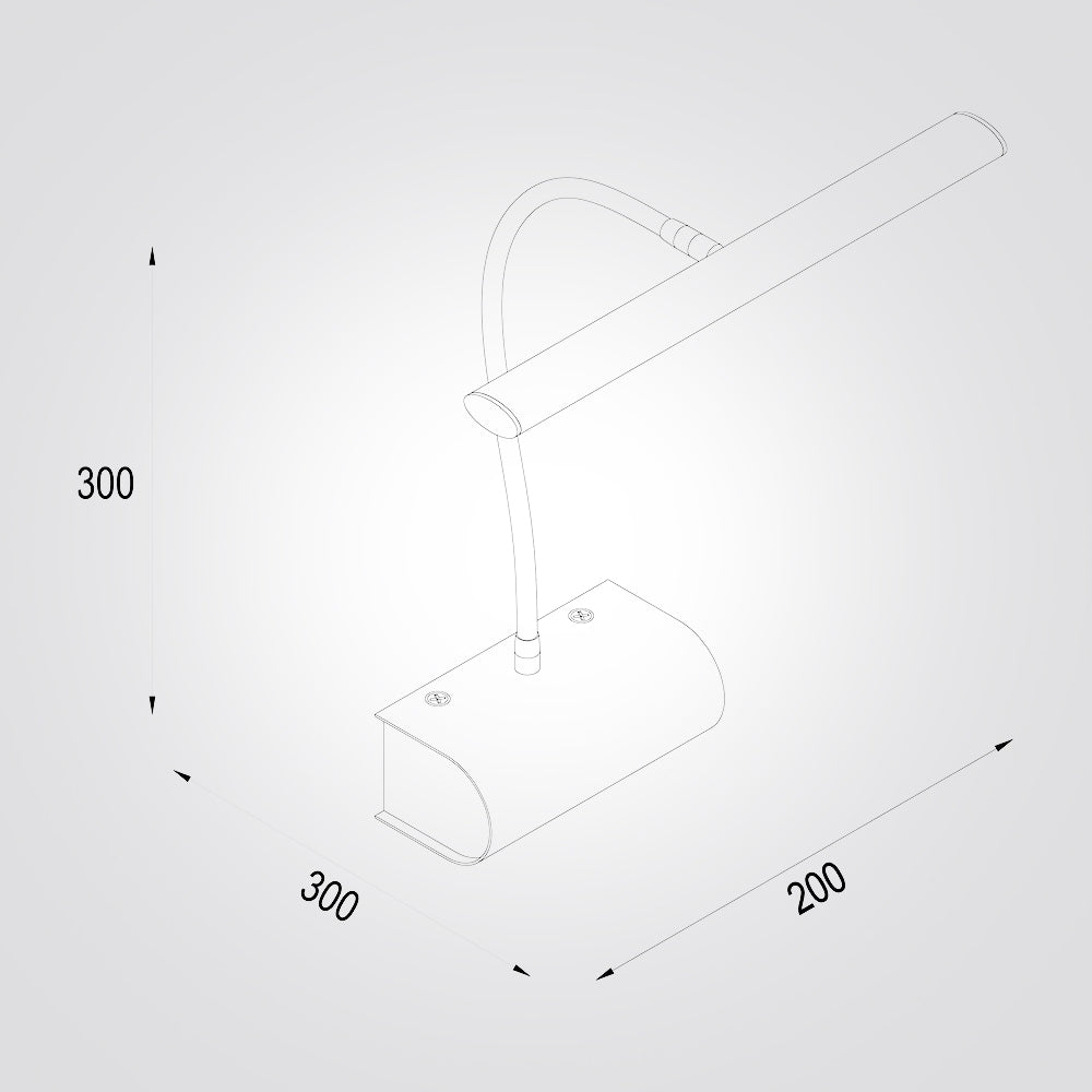מנורת קיר לד זרוע גמישה מתכווננת דגם| B