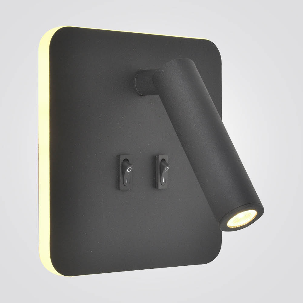 מנורת קיר קריאה רומי שחור דגם| B