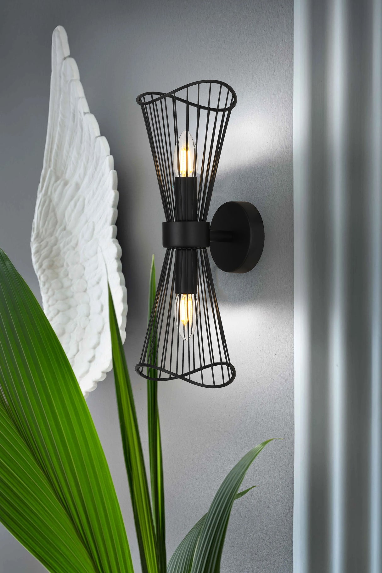 מנורת קיר סיוויק פיילוט זוגי| שחור