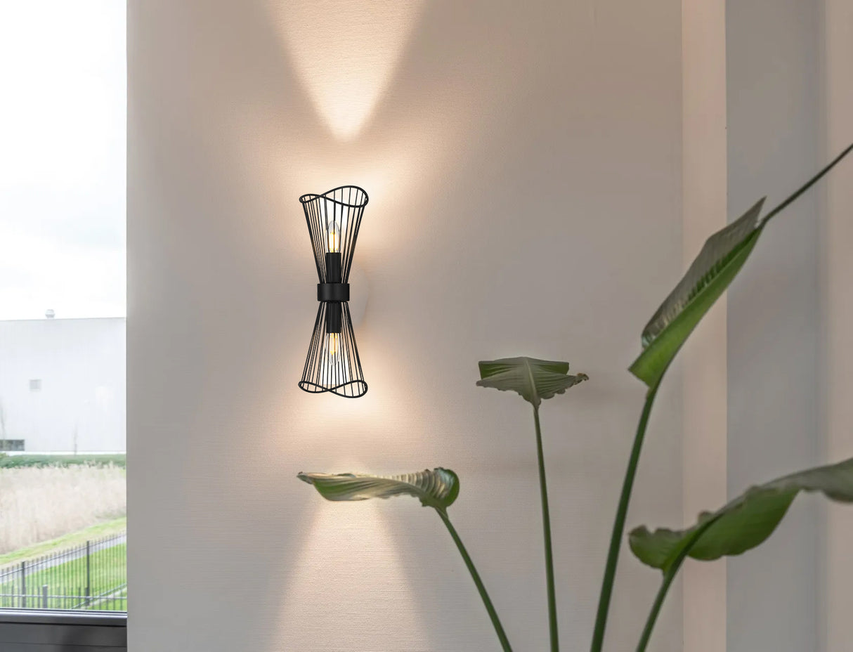 מנורת קיר סיוויק פיילוט זוגי| שחור