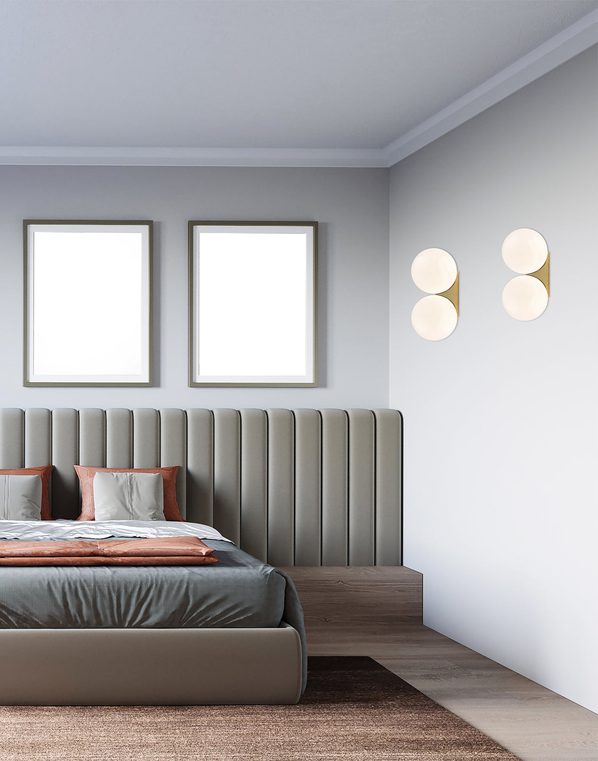 מנורת קיר פליז אביתר זוגי דגם| 2W