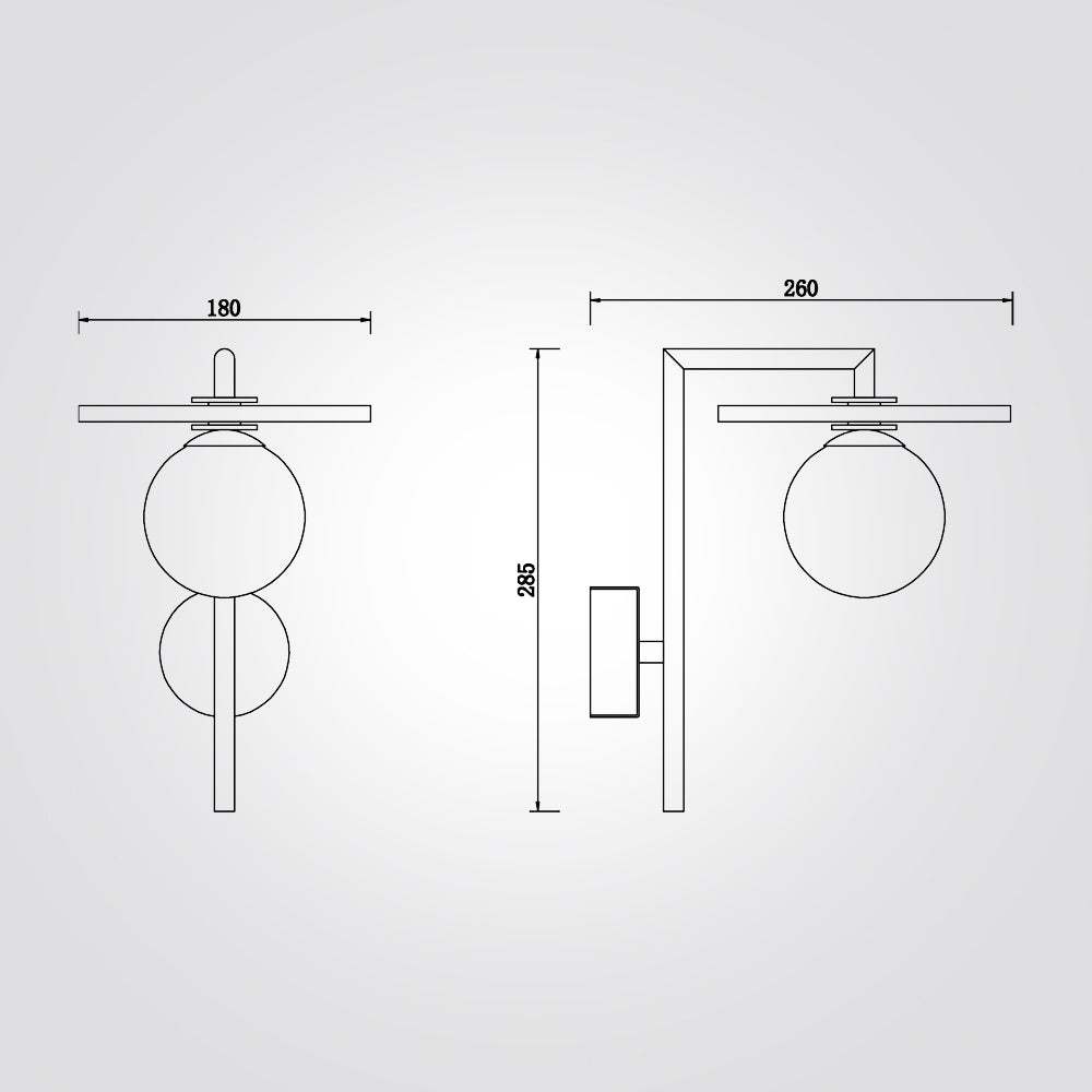 מנורת קיר אהוד שחור דגם| A