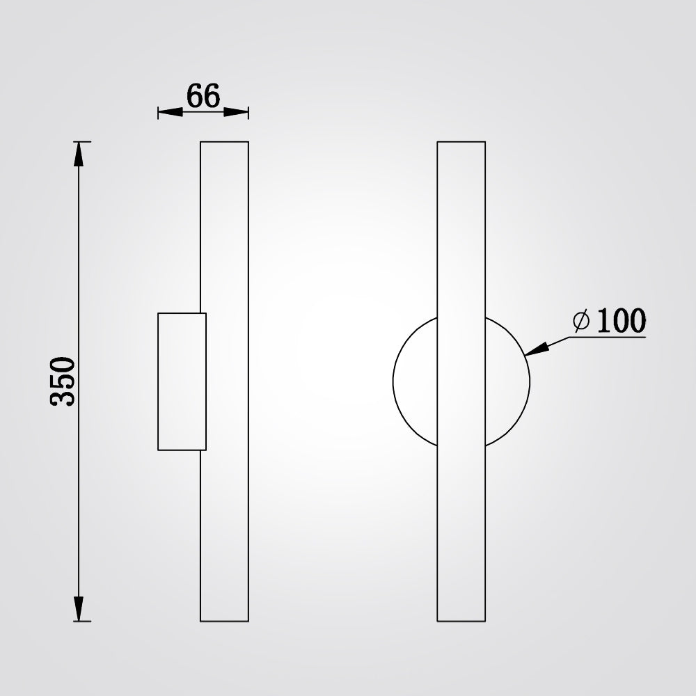 מנורת קיר אדוארד שחור | עץ