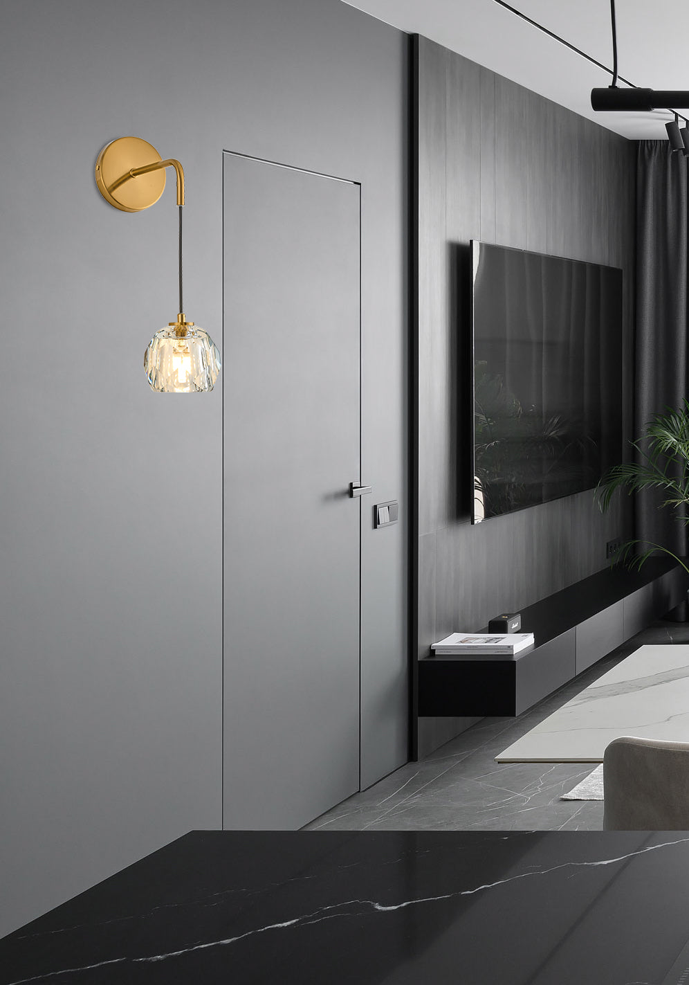 מנורת קיר שובל זהב דגם| A