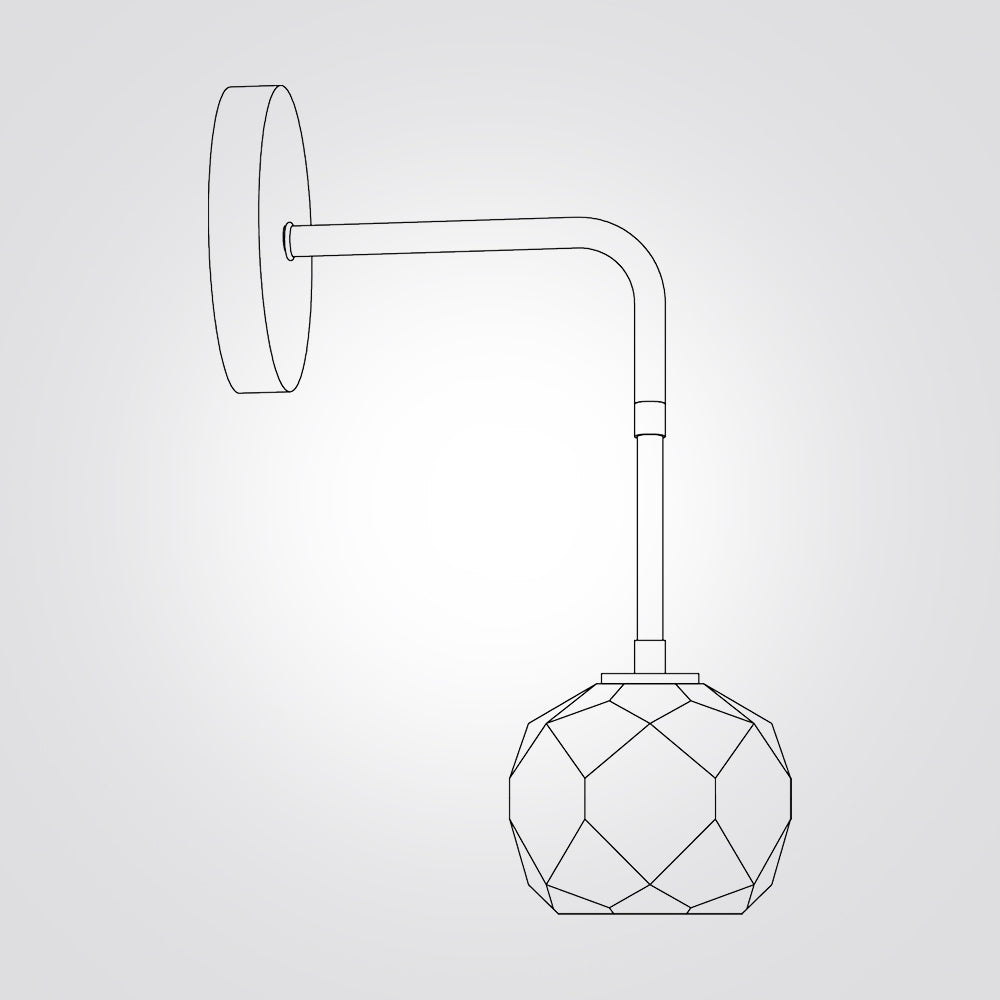 מנורת קיר שובל זהב דגם| A