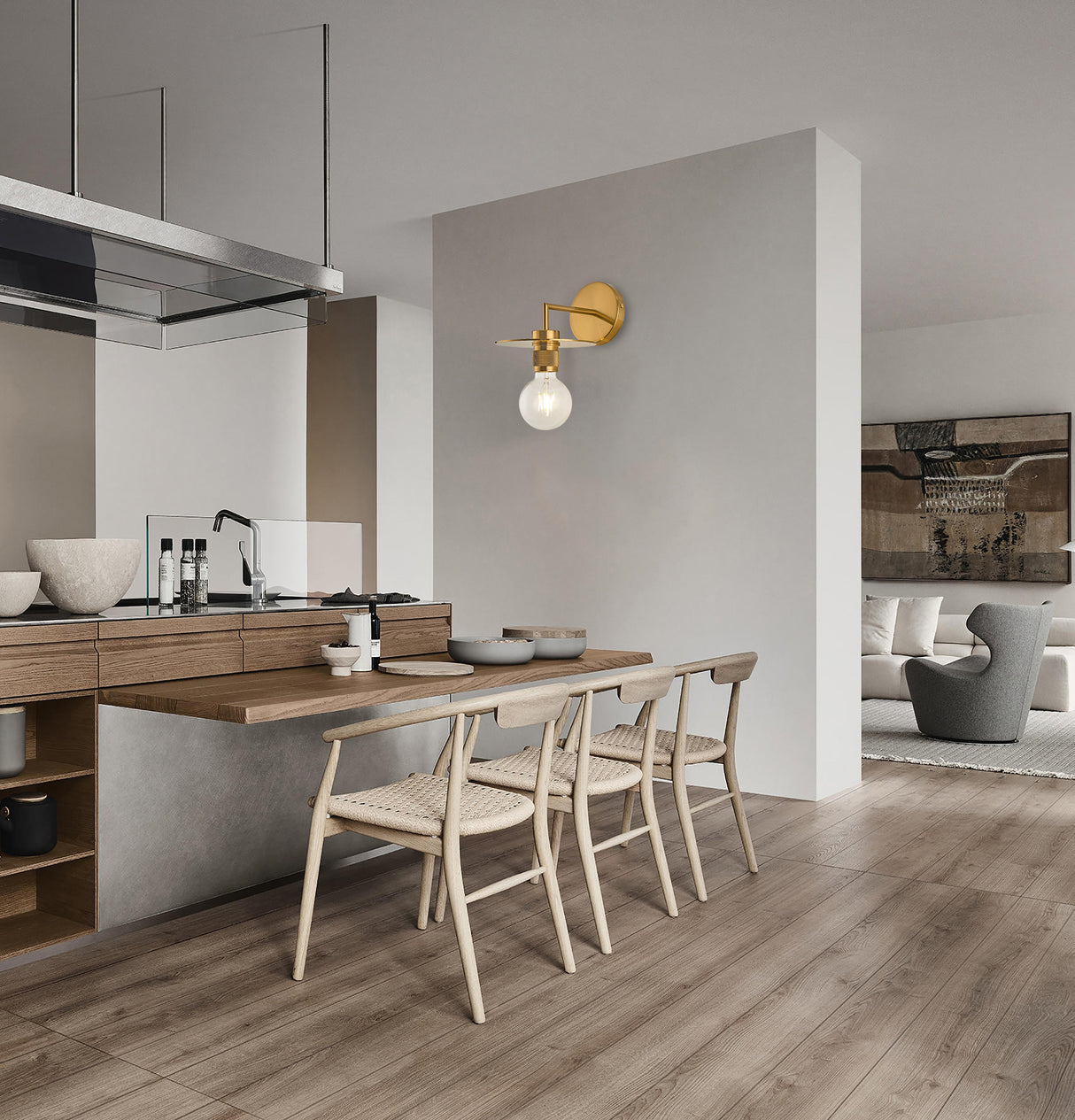 מנורת קיר שובל זהב דגם| C