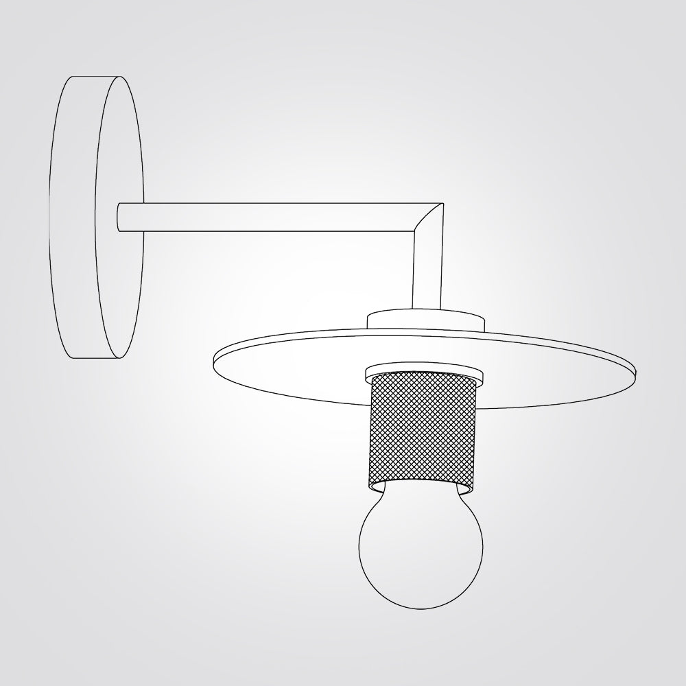 מנורת קיר שובל זהב דגם| C