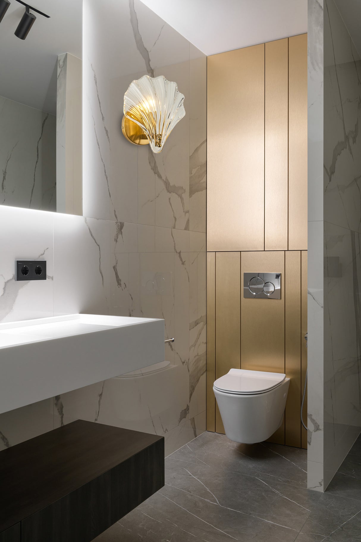 מנורת קיר שרון זהב דגם| C