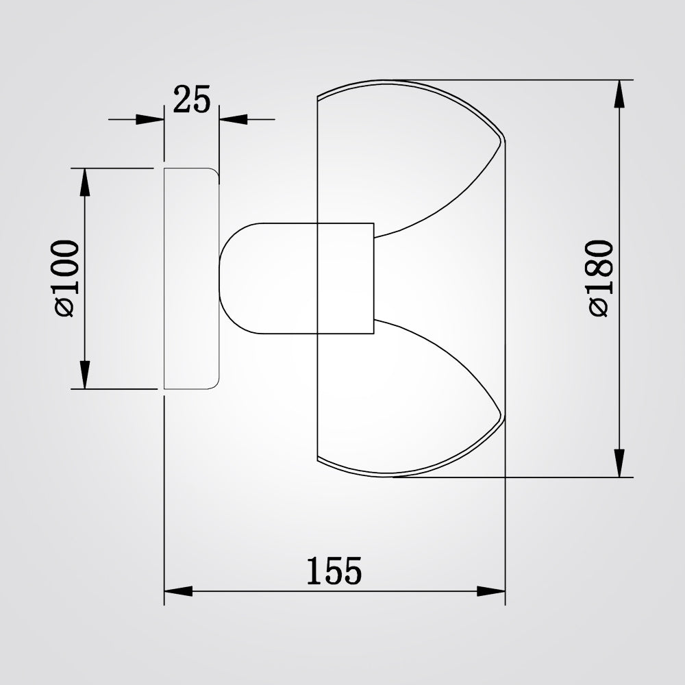 מנורת קיר סאם דגם| C