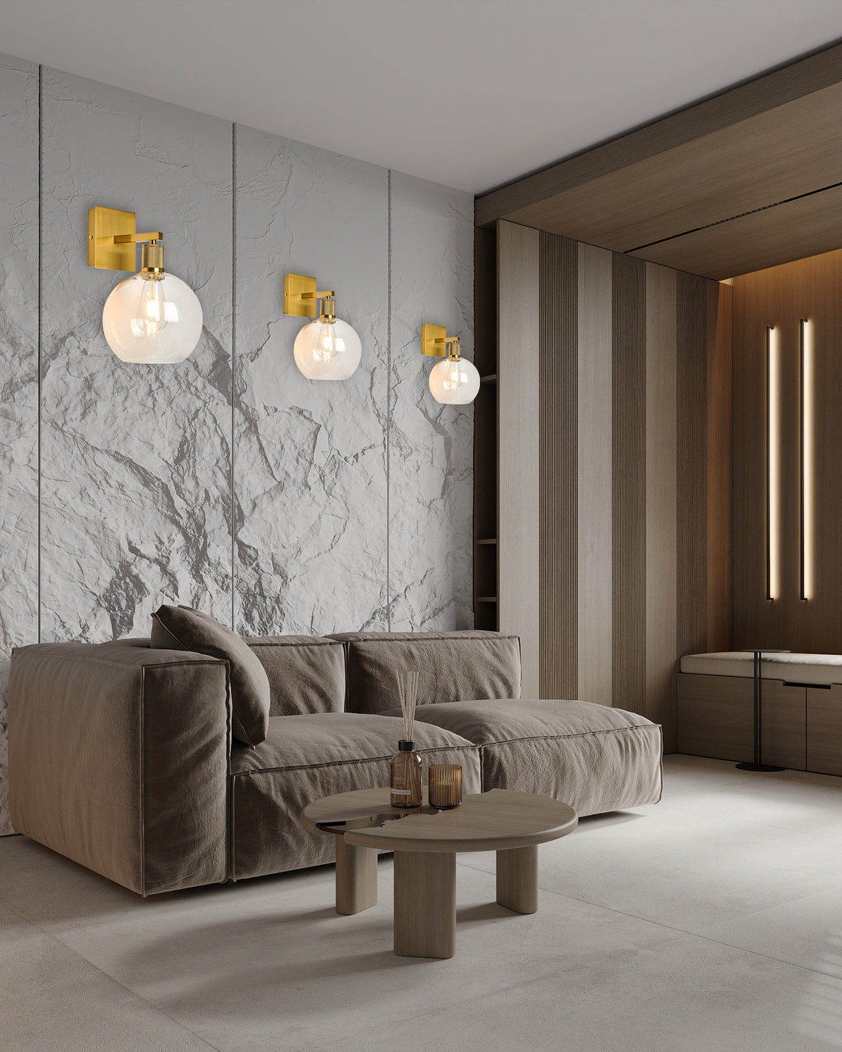 מנורת קיר הילטון זהב דגם| A