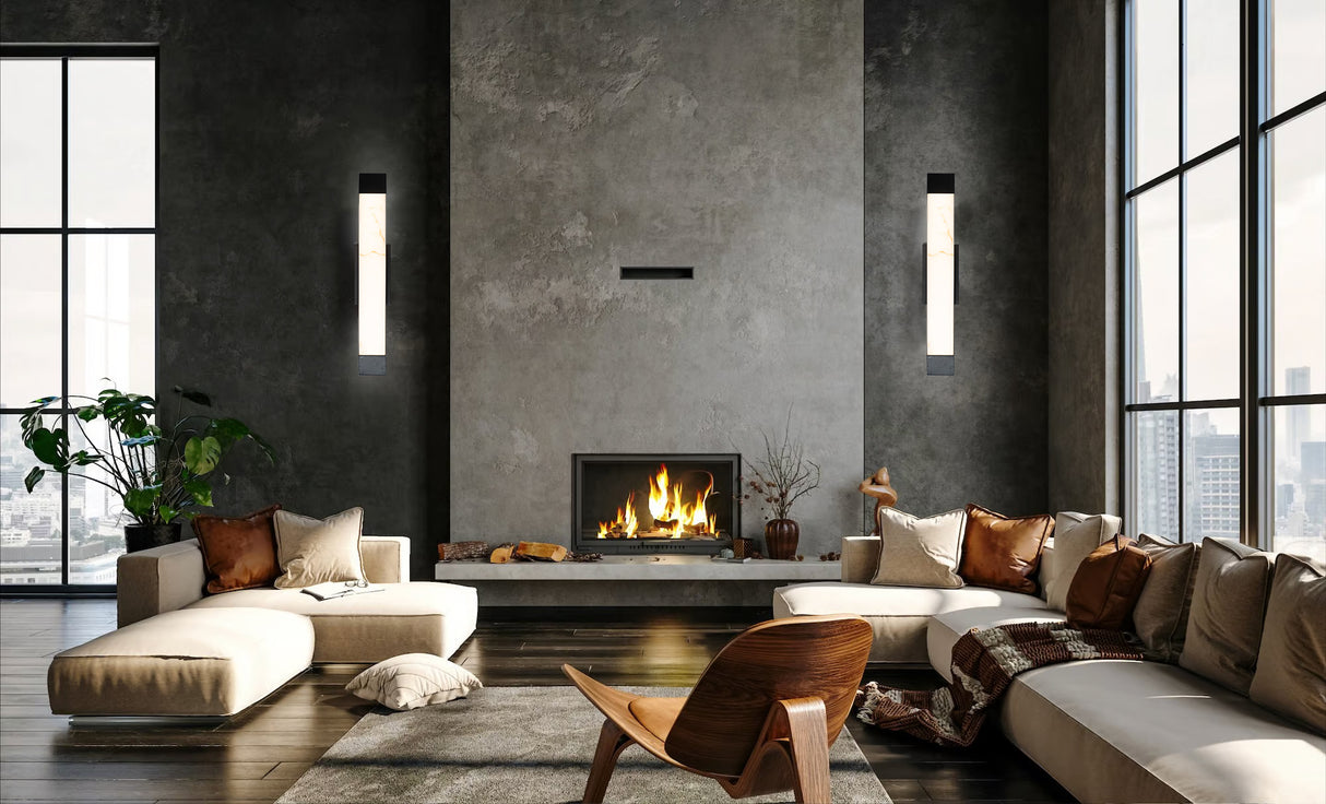 מנורת קיר אוקלנד אלבסטר דגם| B