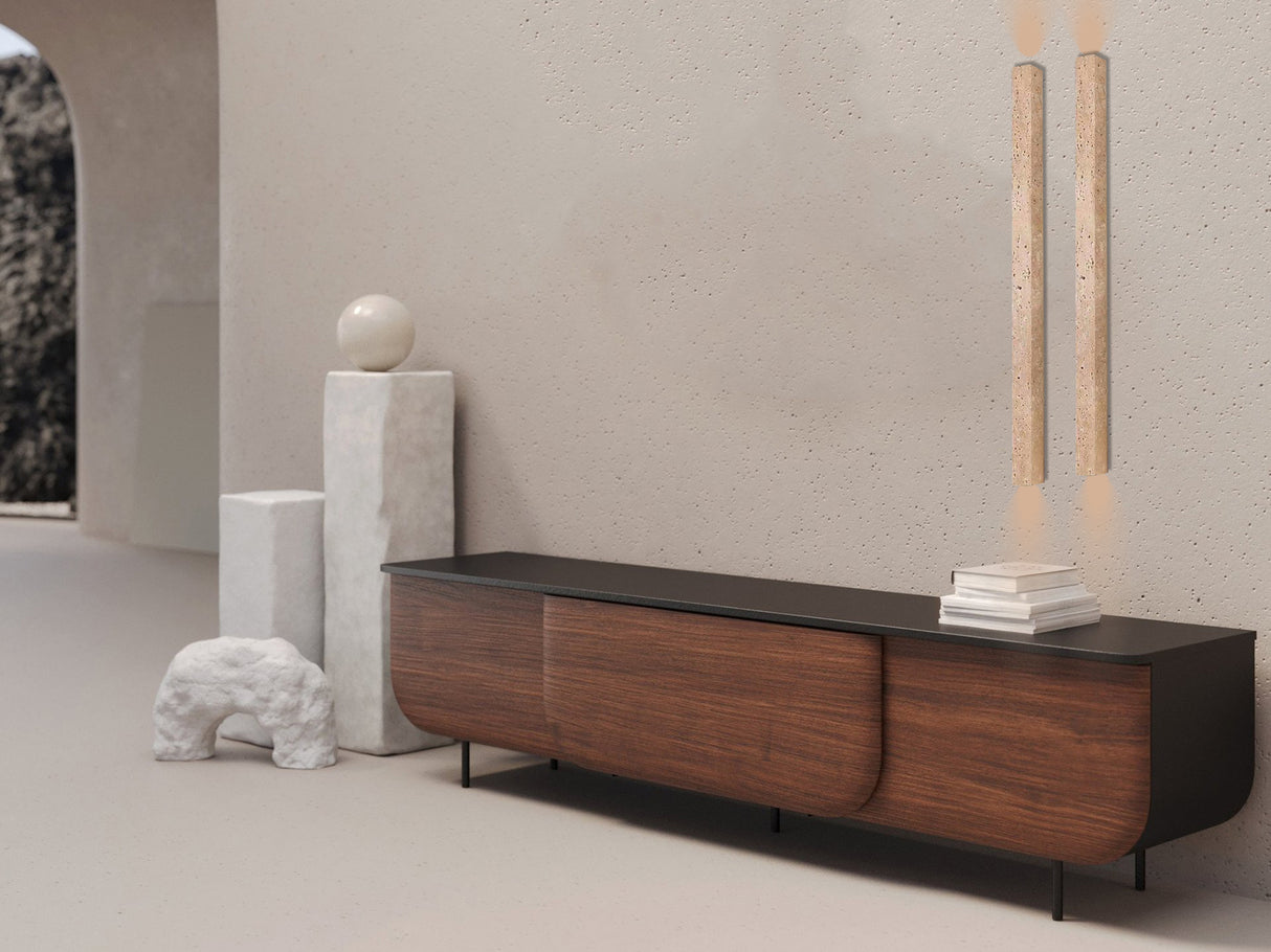 מנורת קיר שיש טרוורטין טבעי דגם| B