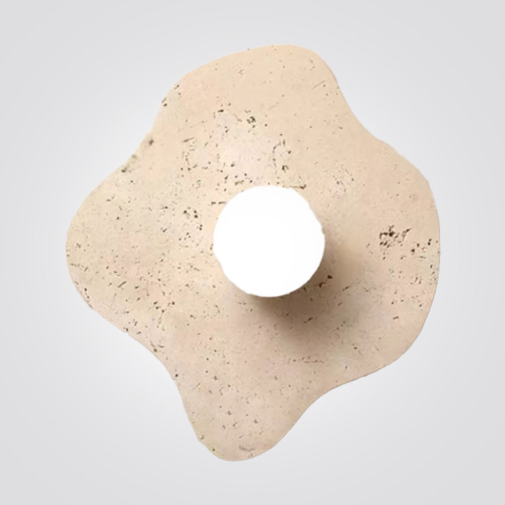 מנורת קיר שיש טרוורטין טבעי דגם| A