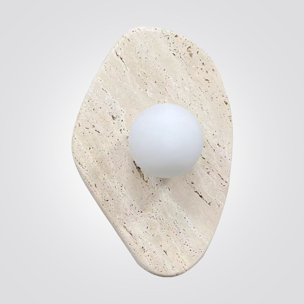 מנורת קיר שיש טרוורטין טבעי דגם| B