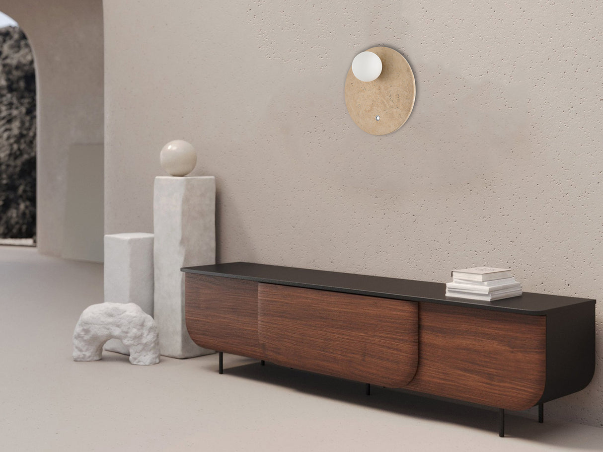 מנורת קיר שיש טרוורטין טבעי דגם| C