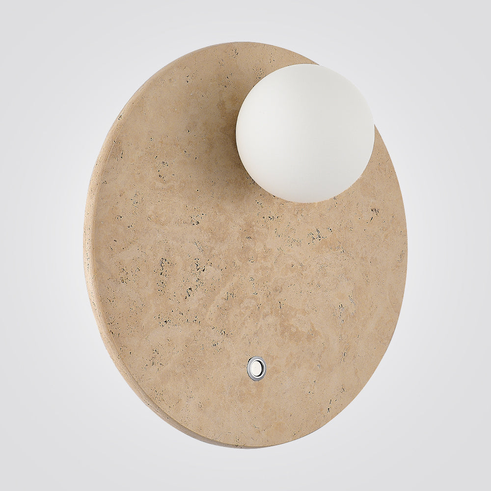 מנורת קיר שיש טרוורטין טבעי דגם| C