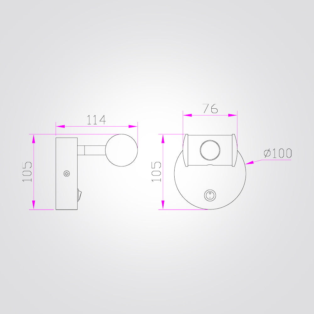 מנורת קיר קריאה לשבת דגם| B