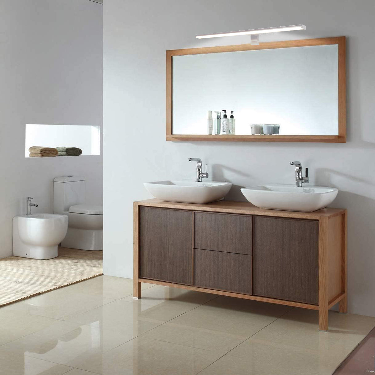 מנורת קיר יפעת|8W| 12W| 15W| שחור| לבן