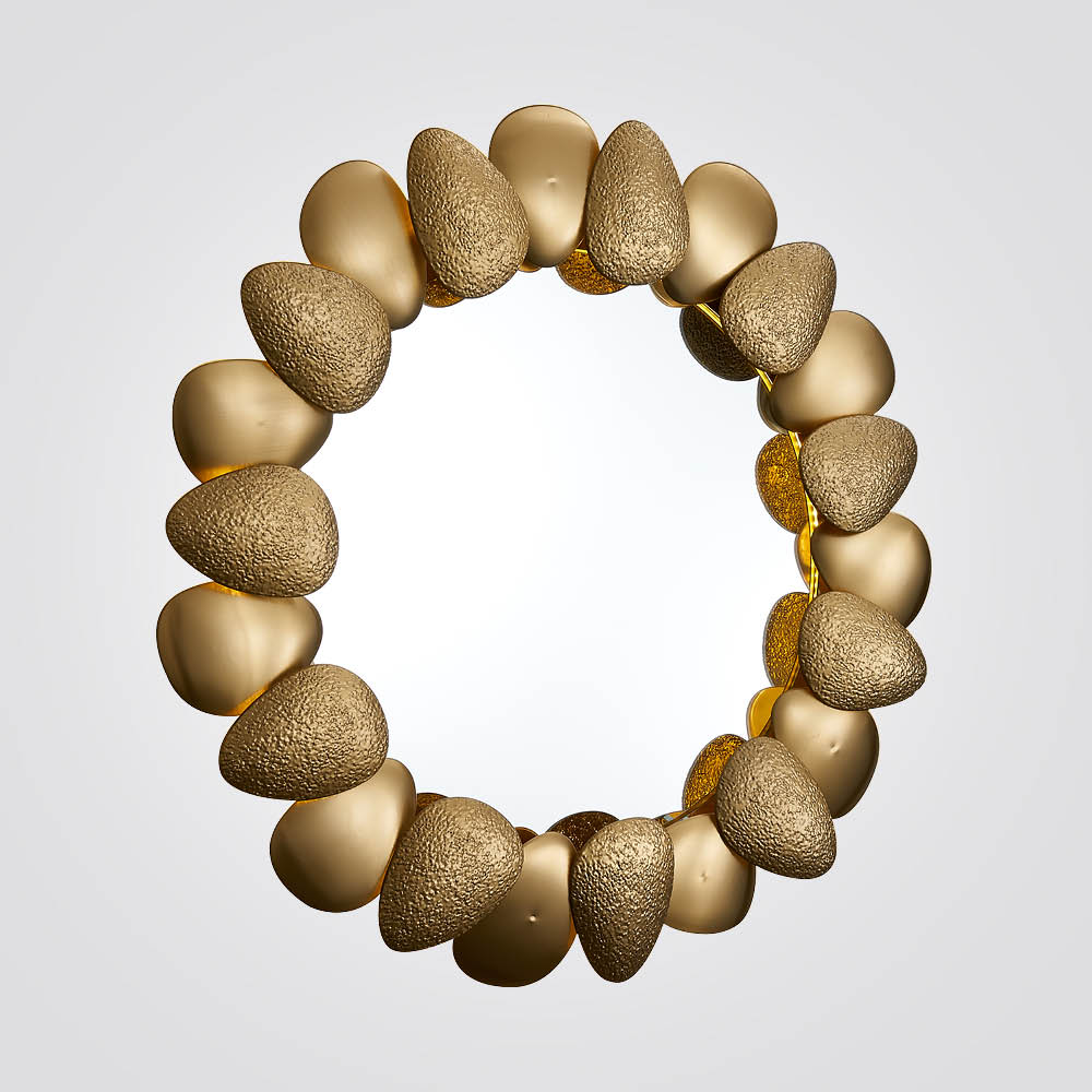 מנורת קיר מראה מוארת עגולה מרום Φ60 ס"מ