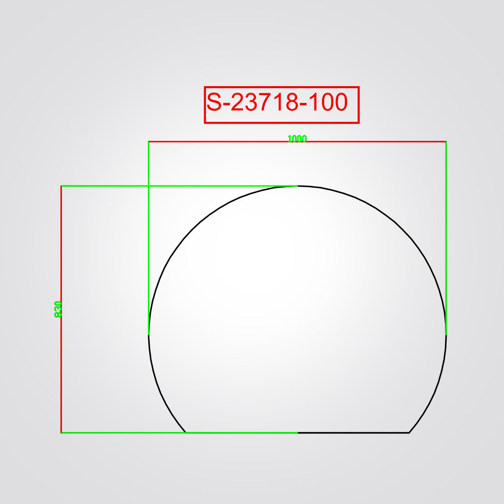 מראה מוארת עגולה מלבורן CCT