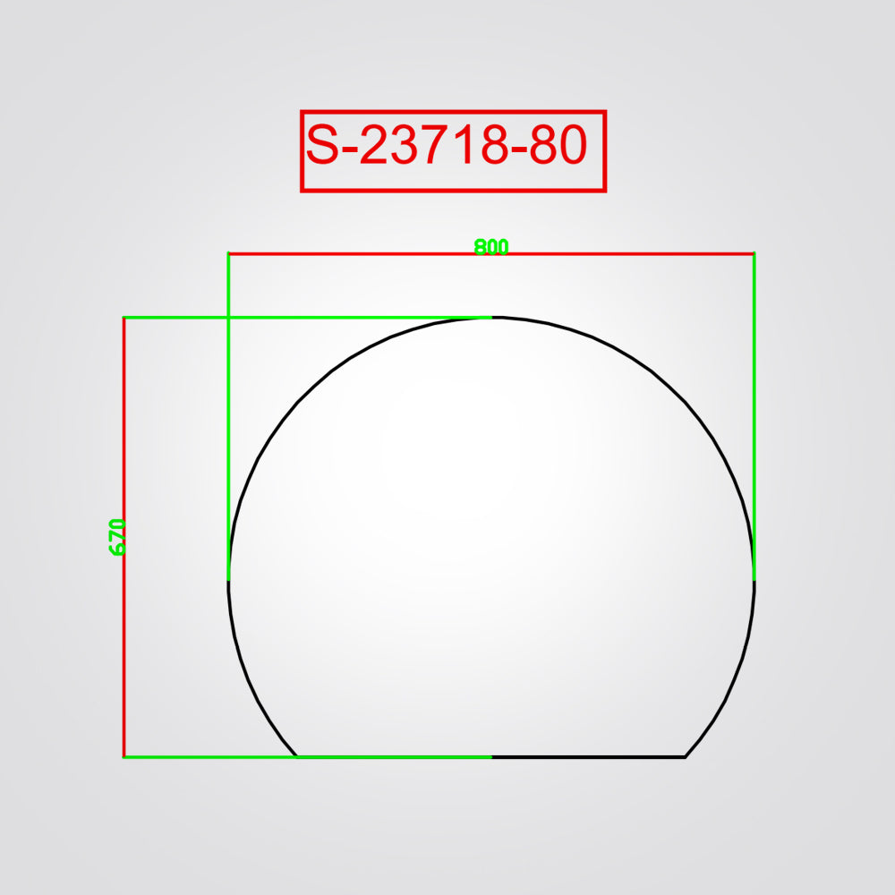 מראה מוארת עגולה מלבורן CCT