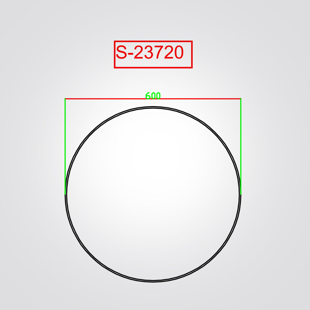 מראה מוארת עגולה מלבורן מסגרת שחורה CCT