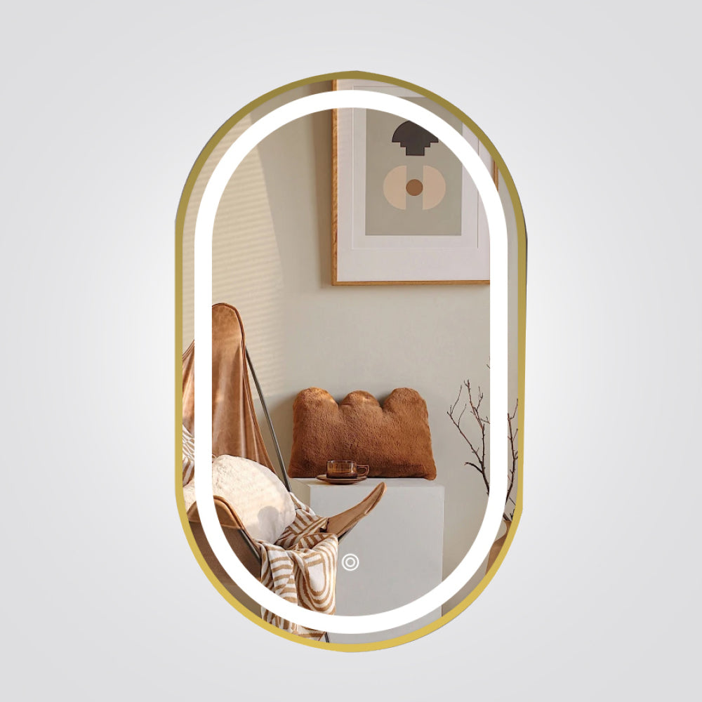 מראה מוארת אובלית מלבורן CCT