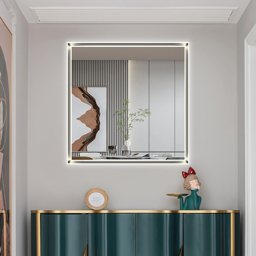 מראה מוארת מלבנית מלבורן מסגרת SS304