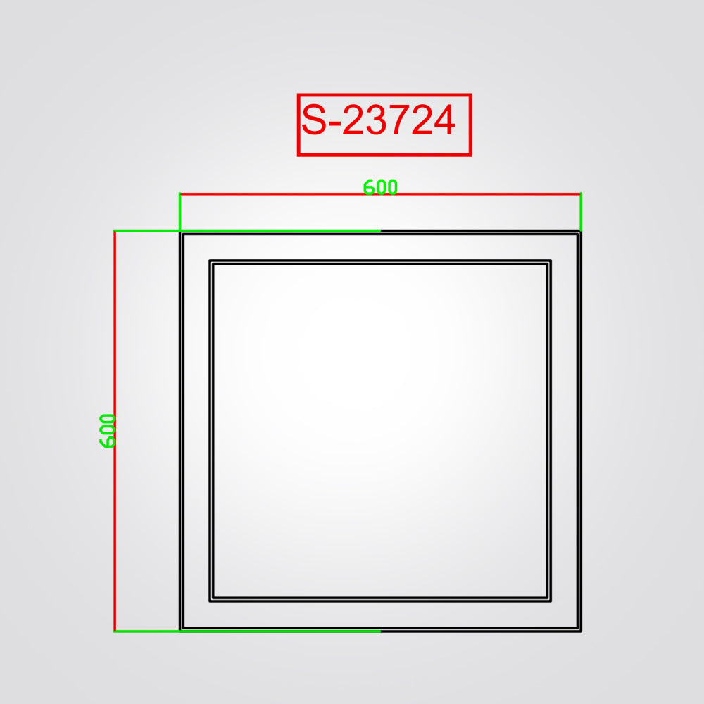 מראה מוארת מלבנית מלבורן מסגרת SS304