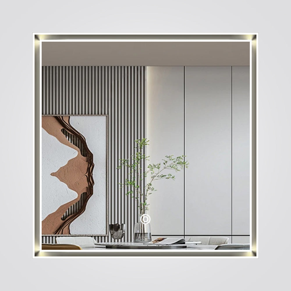 מראה מוארת מלבנית מלבורן מסגרת SS304