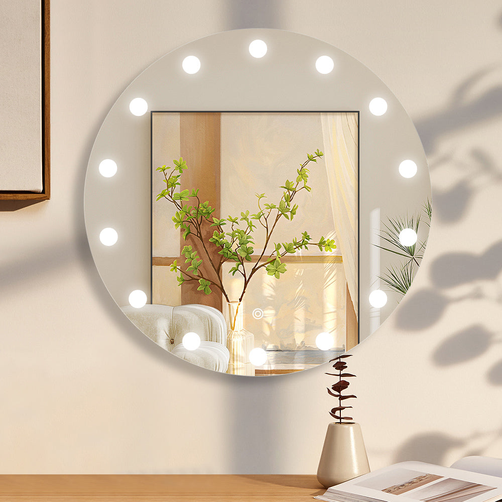 מראה מוארת עגולה הוליווד CCT