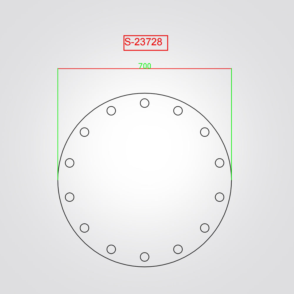 מראה מוארת עגולה הוליווד CCT