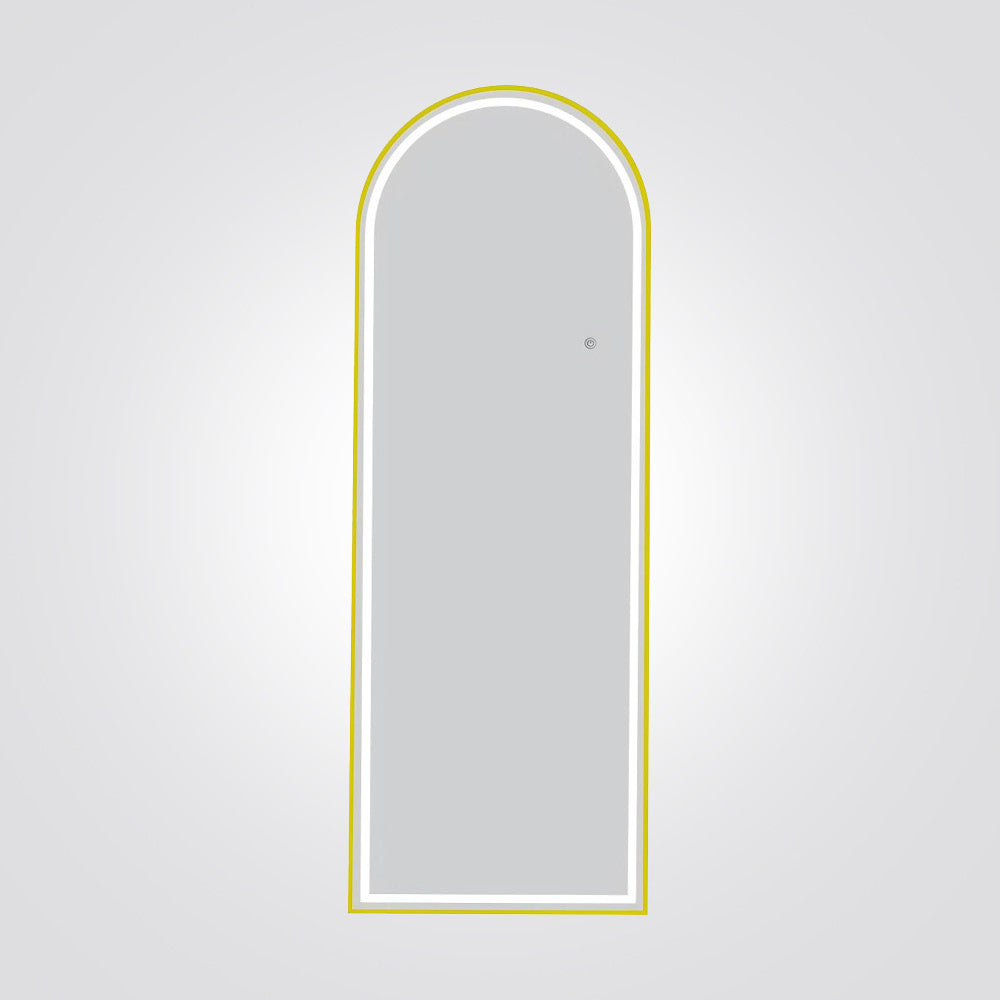 מראת LED עומדת בצורת קשת | זהב | 60×165 ס"מ | CCT