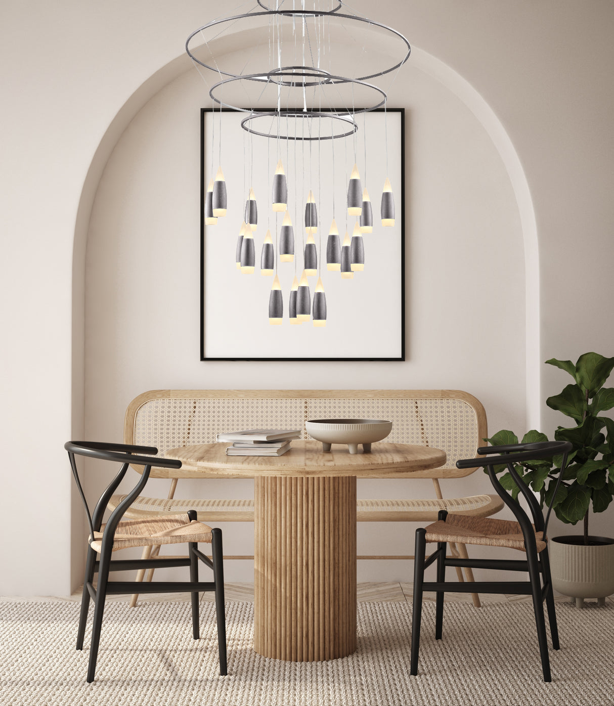 מנורת תליה ויקטוריה 20 קנים