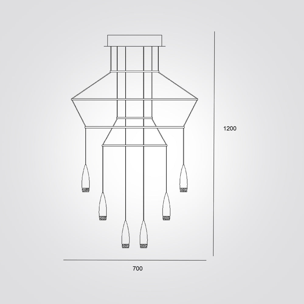 מנורת תליה ויקטוריה 20 קנים