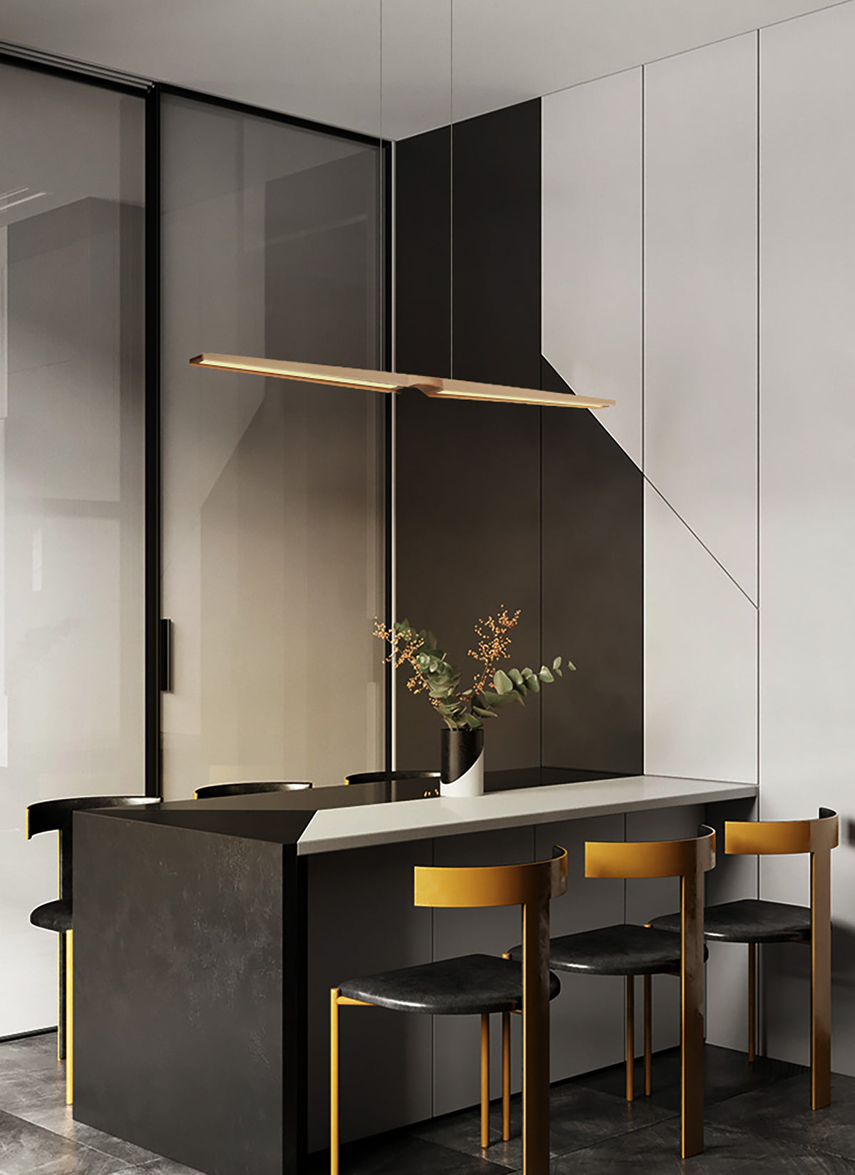 מנורת תלייה אשור עץ בוק דגם| A