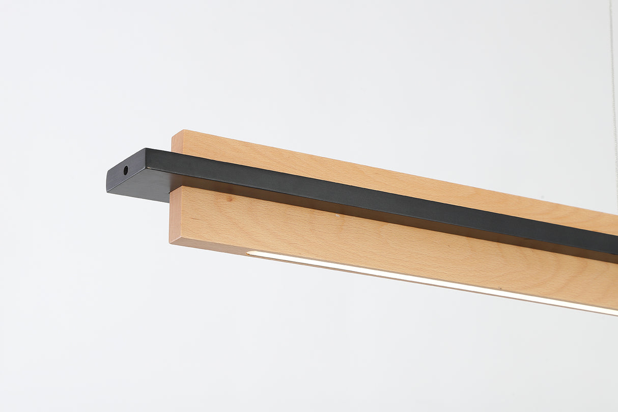 מנורת תלייה אשור עץ בוק דגם| C