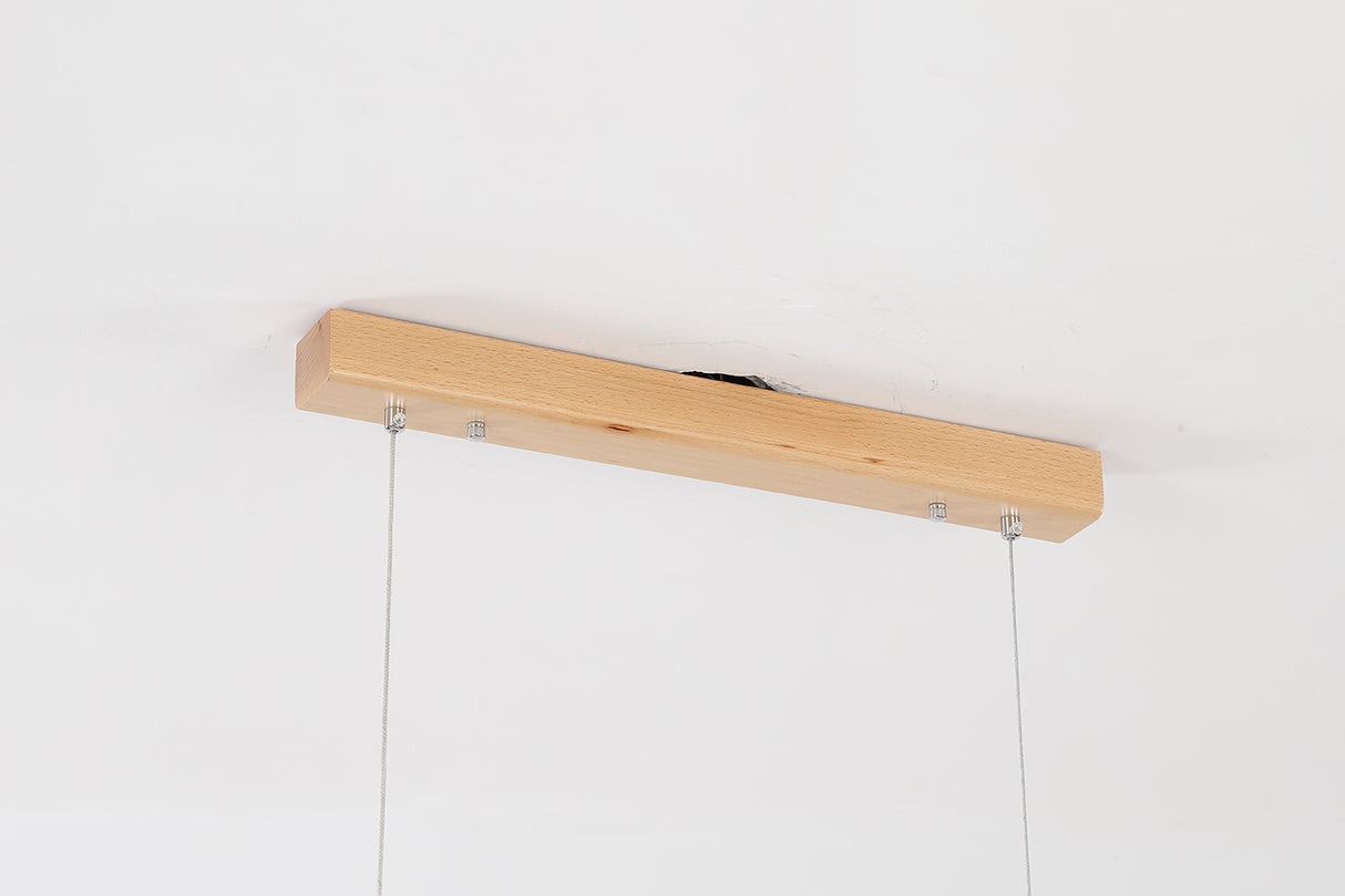 מנורת תלייה אשור עץ בוק דגם| C