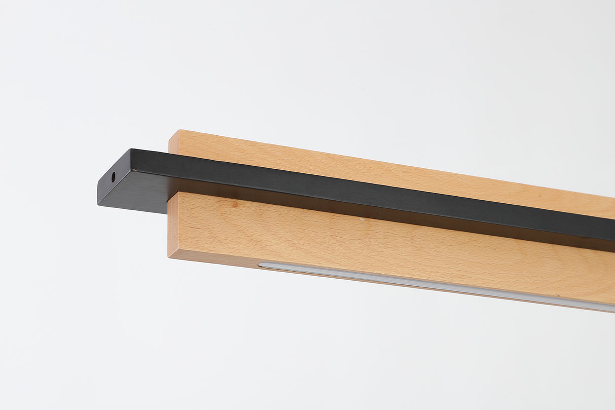 מנורת תלייה אשור עץ בוק דגם| C