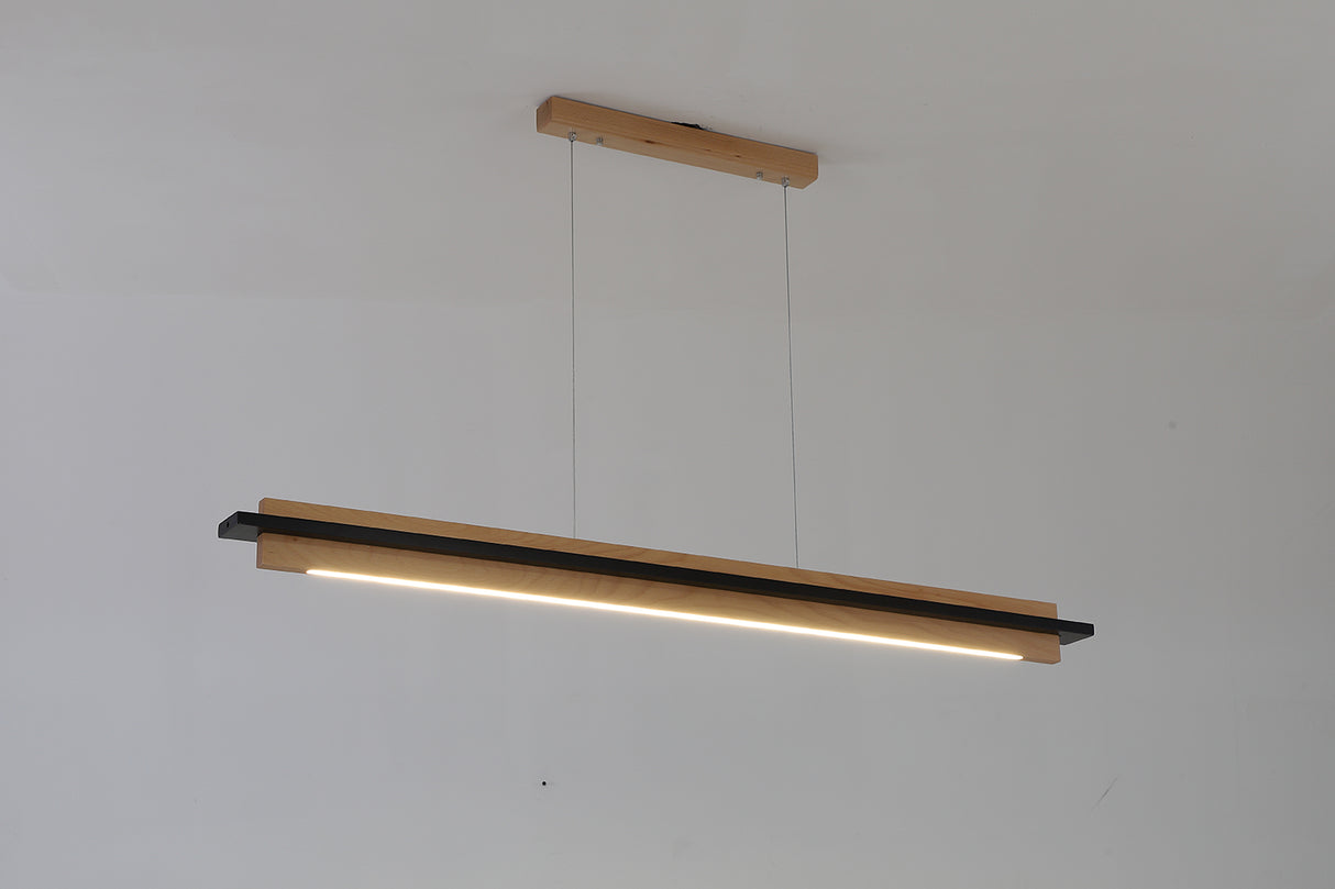 מנורת תלייה אשור עץ בוק דגם| C