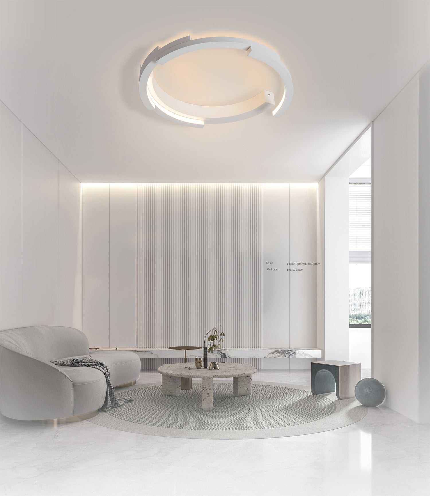 צמוד תקרה סאפי לד| לבן | Φ50| Φ80